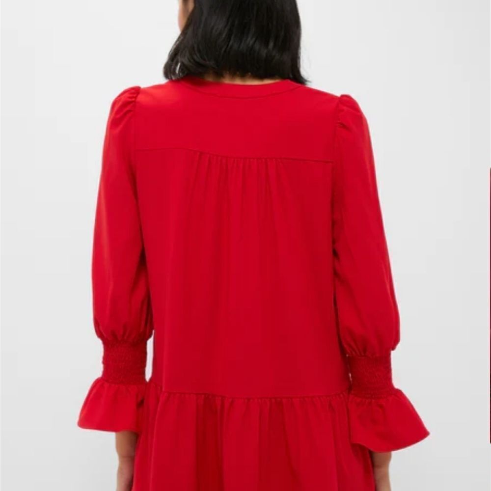 Pomander Place By Tuckernuck KENZO Vibrant Red Long Sleeve Dress - Picture 4 of 8